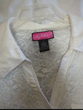 Crochet Lace Top Size 1X